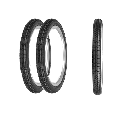 2x Reifen Vee Rubber 2 25x19 43J VRM013 für DKW Hummel NSU Zündapp