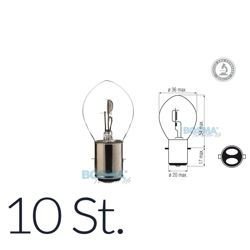 10 pcs. X incandescent bulb 12V 35 / 35W BA20d bilux lamp S2 E-mark