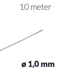 10m x Bowden cable inner cable ø1.0 mm for moped, motorcycle - cable 10 meters