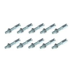 10x adjusting screw M6x26 hexagon for Bowden cable, brake cable, throttle cable, clutch cable