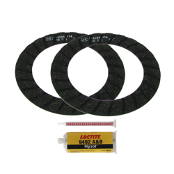 2x clutch lining thickness 3.0mm for clutch disc for MZ BK EMW + Loctite 9492