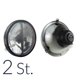 2x headlights with crosshairs headlights suitable for VW Bus T2 T3 Tuning