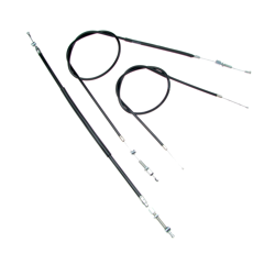Bowden cable set Bowden cables for Kreidler Florett GT 5.3 PS (3 parts) - black