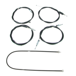 Bowden cable set + speedometer cable for Hercules Prima 4 5 S moped | Bowden cables (5 pieces)