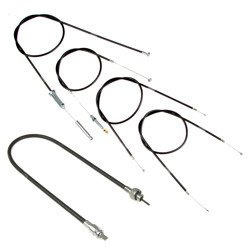 Bowden cable set + speedometer cable suitable for DKW SB250 (5 pieces)
