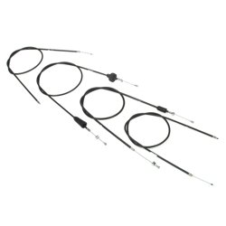 Bowden cable set suitable for MZ TS250 | Bowden cables (high handlebars) - black