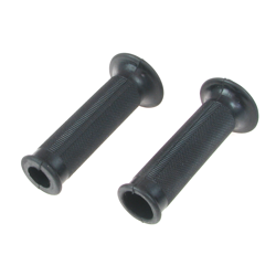Pair of rubber grips with collar for Simson AWO KR51 SR4, MZ ES ETS TS BK350 RT125 IWL