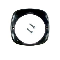 Set headlight ring (black) + 2x screws for Simson KR51, MZ ES, IWL Troll