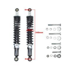 Set shock absorber + screws strut 340mm for Simson S50 S51 Enduro S83 SR50