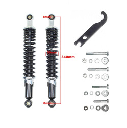 Set shock absorber + screws strut 340mm for Simson S50 S51 Enduro S83 SR50