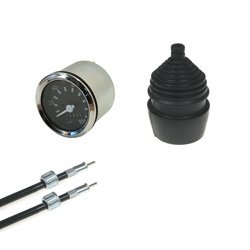 Speedometer (100 km / h) + rubber cover + speedometer cable suitable for Simson S50 S51 S70
