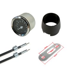 Speedometer 100km / h + speedometer holder + speedometer cable for Simson S50 S51 S70
