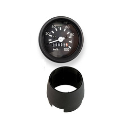 Speedometer + DZM + 12V light bulb + speedometer cable for Simson S50 S51 with black ring