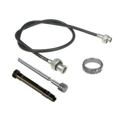 Speedometer cable + bearing bush + pinion + screw gear for MZ ETZ 250