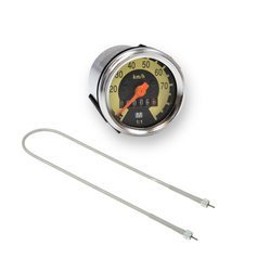 Speedometer ø48 (70 km / h) with opening + speedometer cable gray for Simson KR51 SR4-2 / 3/4