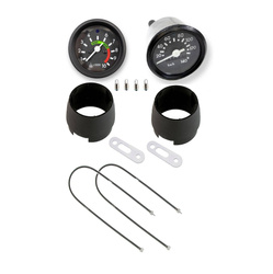 Speedometer + tachometer DZM for Simson S50 S51 with black ring