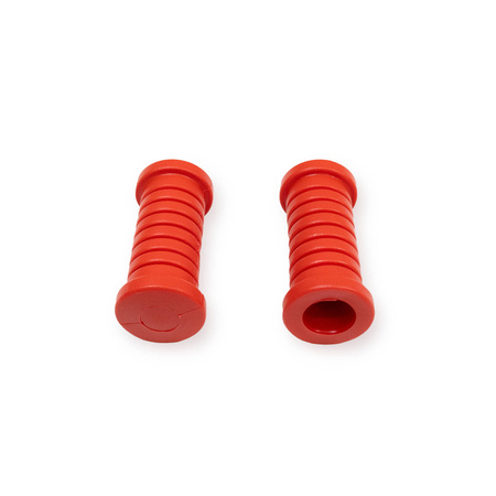 (Pair) Footrest rubber for Simson S50 S51 S53 S70 S80 KR51 SR4 SR50 SR80 - red