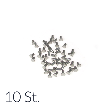 10x rivets 4x13mm for clutch linings made of aluminum clutch lining brake lining