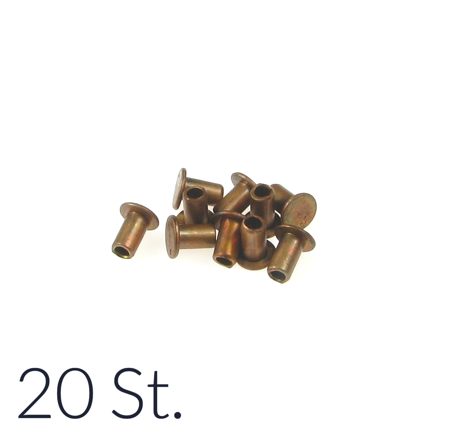 20x rivets 4x5mm copper for brake pads, clutch pads, brake pads