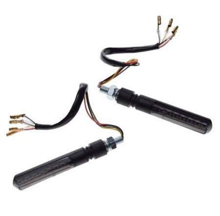 2x indicator LED M10x1.25 9-LED rear / front for scooter ATV motorcycle (E-approved)