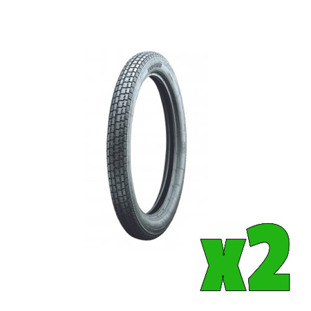 2x tires Heidenau 2.75-16 K30 46J block profile for Simson S51 KR51 Schwalbe Duo