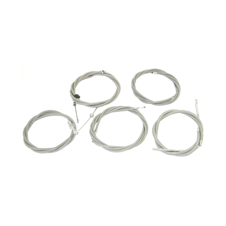 Bowden cable set Bowden cables suitable for IWL Troll (5 pieces) - gray