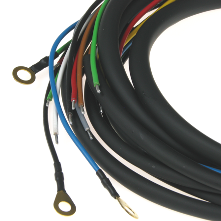 Cable harness for ADLER M 250, MB 250, MB 250 S with colored circuit diagram
