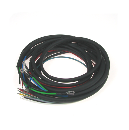 Cable harness for DKW RT 250/2, RT 250 S, RT 250 / VS with colored circuit diagram