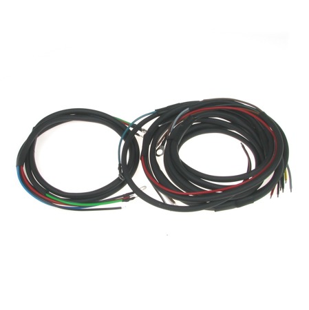 Cable harness for MZ RT 125/2 125/3 full hub with colored circuit diagram