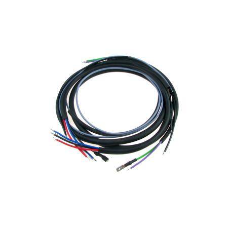 Cable harness for SIMSON SR1 SR2 SR2E KR50 with colored circuit diagram - black