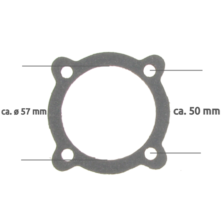 Cylinder head gasket for MZ RT 125/1 125/2 - head gasket without copper burner