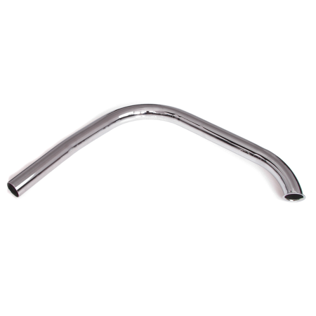 Elbow exhaust fishtail and cigar suitable for EMW R35 - chrome-plated