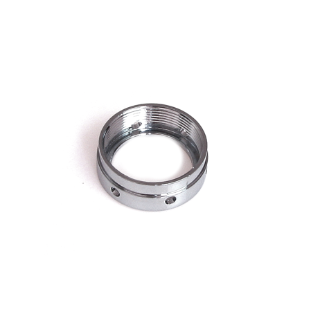 Elbow nut suitable for EMW R35 fishtail, cigar - chrome-plated