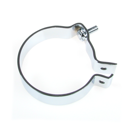 Exhaust clamp for MZ RT 125/2 125/3, IWL Berlin, MZ ES125 ES150 - chrome-plated