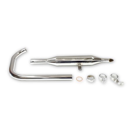 Exhaust system for AWO tours - fishtail with sheet metal edge (up to 1952)