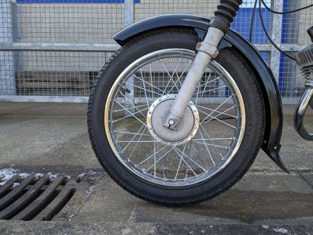 Front fender for Simson S50 S51 S70 - black powder-coated