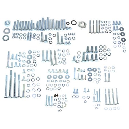 Galvanized screw set (206pcs) hexagon 8.8 suitable for Simson S50 S51 S70