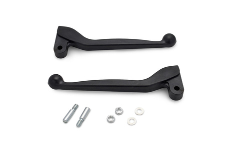 Handbrake lever + clutch lever (aluminum) for Simson S50 S51 S70 SR50 -black