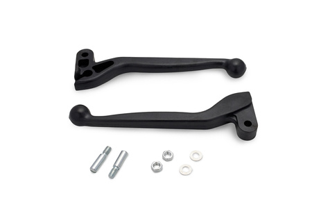 Handbrake lever + clutch lever (aluminum) for Simson S50 S51 S70 SR50 -black