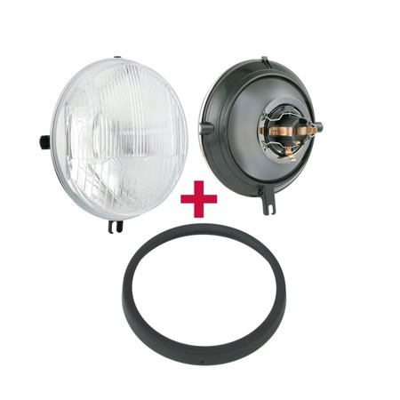 Headlight housing + reflector + lamp ring suitable for Simson SR50 SR80