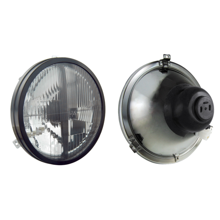 Headlights H4 with crosshair Main headlights suitable for VW Bus T2 T3 Tuning
