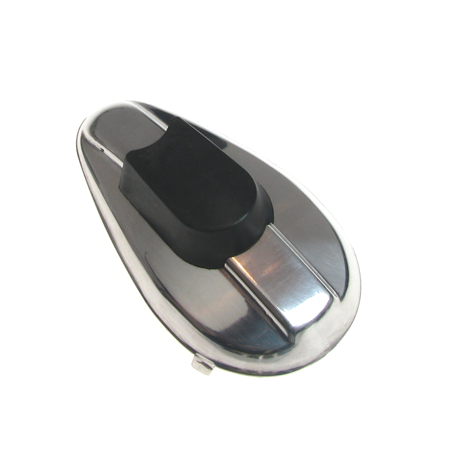 Ignition lock cover (polished aluminum) for Simson AWO tours, sport