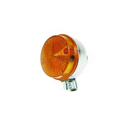 Indicator with E-mark in the back (silver / orange) for Simson S50 S51, MZ TS ETZ