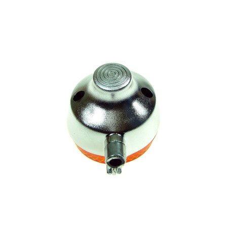 Indicator with E-mark in the back (silver / orange) for Simson S50 S51, MZ TS ETZ