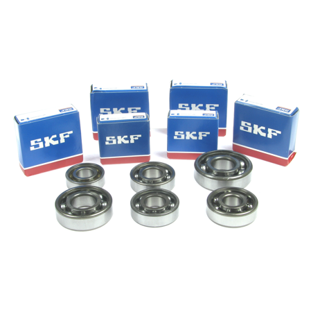 Orignal motor ball bearing SKF branded bearings for MZ ETZ125 ETZ150 (6 pieces)