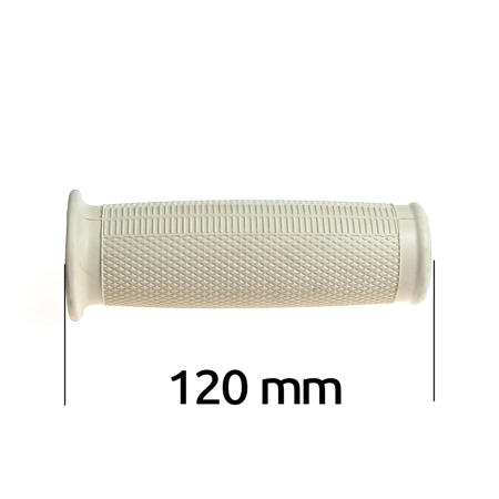 Pair of rubber grips 22 mm convex shape for IFA MZ RT125 BK350 ES175 250 - beige