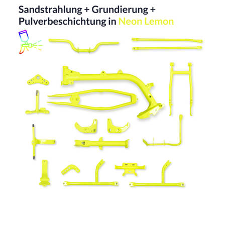 Powder coating service frame parts Simson S51 S50 in RAL color of your choice