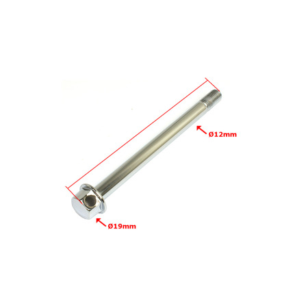 Rear thru axle suitable for Simson S50 S51 S70 S83 KR51 SR4 Duo chrome-plated