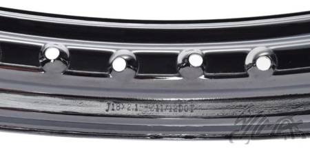 Rim 18 inch (1.60 x 18 ") front wheel suitable for MZ ES ETS ETZ TS - chrome-plated