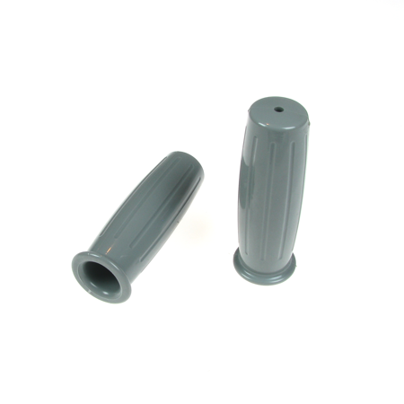 Rubber grips (pair) for handlebars 1 inch Classic gray for Harley Davidson